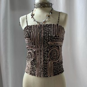 Alexandra Rosati embroidered tank